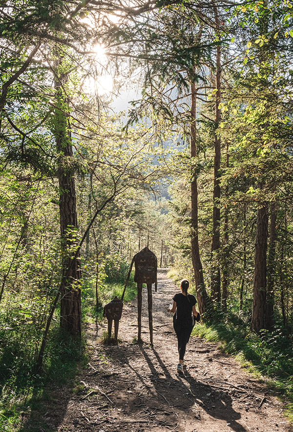 Ambiente esterno immerso nel verde al Best Ledro Camping